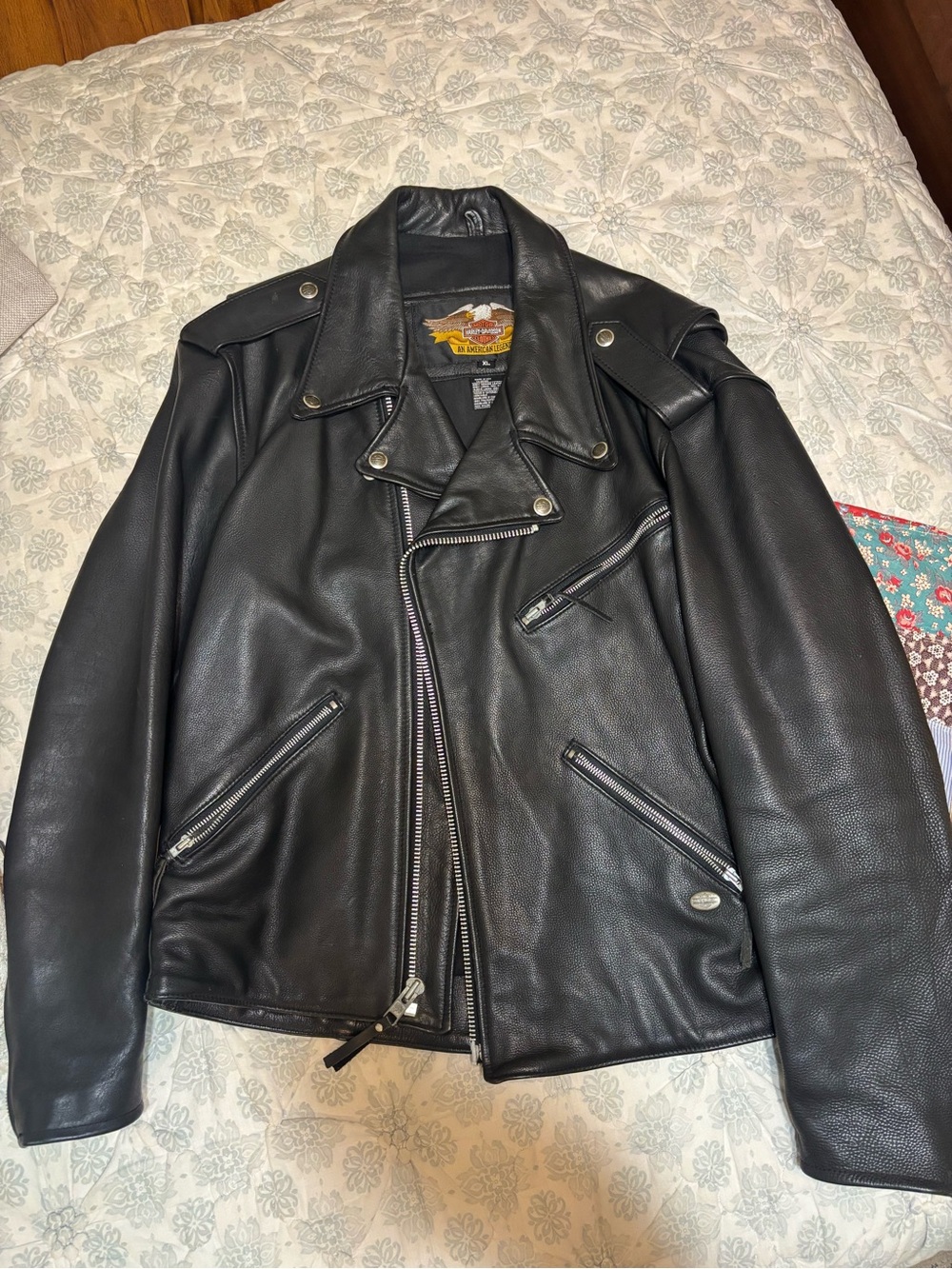 🌟VINTAGE🌟 Harley-Davidson Black Leather Jacket - like new - size XL